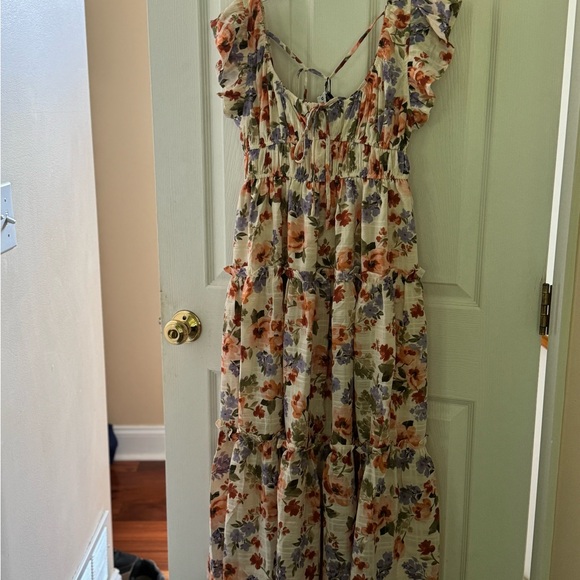 EN SAISON Women's Sibyl Floral Gauze Midi-Dress size S/M runs large - Picture 9 of 10